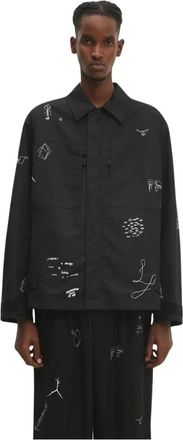Undercover Sketch Jacket - Heren - Zomerjassen - Zwart - M - Katoen - Jassen