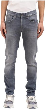 Dondup George Jeans - Heren - Slim Fit Jeans - Grijs - W38 - Katoen - Jeans