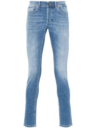 Dondup Jeans affusolati con stampa - Blu