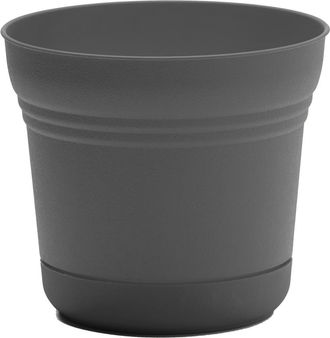 Bloem 14 Inch Saturn Round Planter With Saucer Tray in Gray at Nordstrom