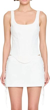 Amanda Uprichard Sadira Skort In Ivory