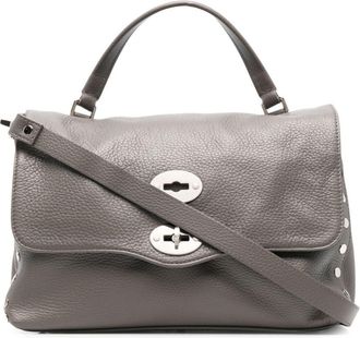 Zanellato Grey Textured Leather Handbag