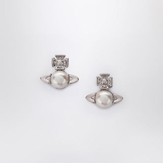 Vivienne Westwood Silver Balbina earrings with pearl