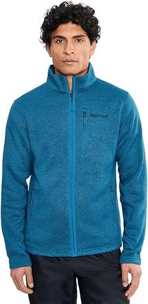 Marmot Drop Line Jacket Mens Jacket Nautical Blue Heather : XL, Fleece/Polyester