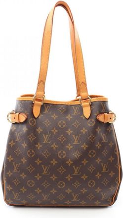 Louis Vuitton Brown Pvc Leather Handbag Tote Bag (Pre-Owned)