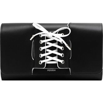 Perrin Paris La Corsette Clutch Classic in Black /White at Nordstrom