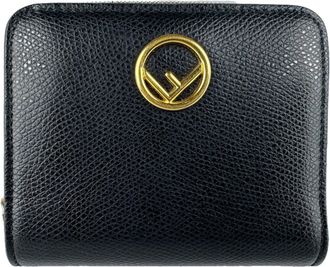 Fendi Black Leather Wallet (Bi-Fold) (Pre-Owned)