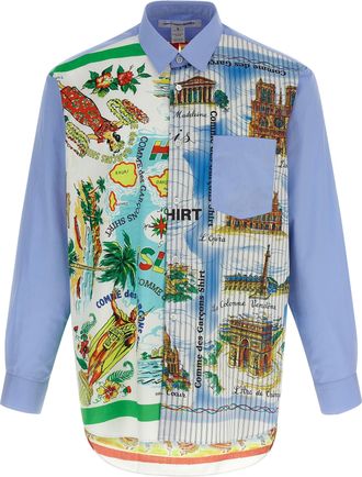 Comme Des Garçons Printed Shirt Camicie Multicolor-Uomo