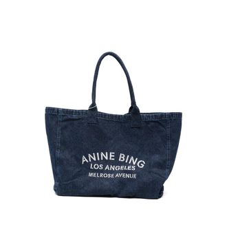 Anine Bing Logo-print Shoulder Bag
