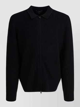 Vince wool blend cardigan collared ribbed design