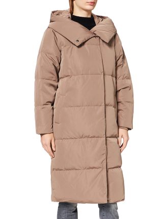 Object Collectors Item Womens OBJLOUISE Long Down Jacket NOOS Jacket, Fossil, M