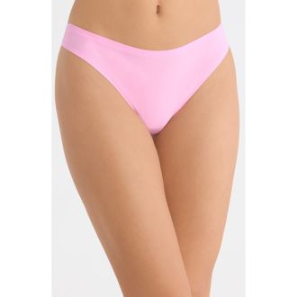 Chantelle Soft Stretch Thong in Peony Pink at Nordstrom