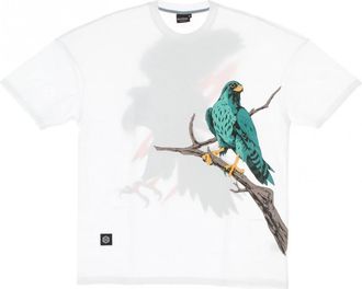 Dolly Noire Oversize Tee in Wit - Heren - T-shirts - Wit - XL - Tops