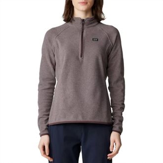 Mountain Hardwear Microchill 1/4 Zip Pullover In Blackberryheather