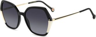 Carolina Herrera Geometrische Zonnebril - Dames - Accessoires - Zwart - Maat: 55 MM