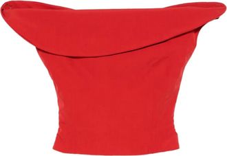 Magda Butrym Top asimmetrico con spalle scoperte - Rosso