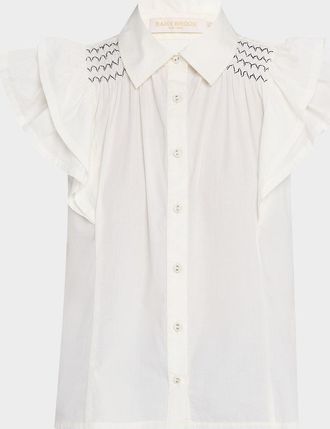 Ramy Brook Marceline Cotton Poplin Shirt