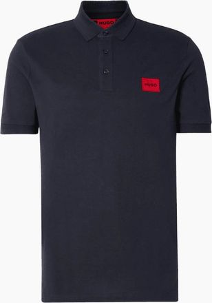 HUGO BOSS Mens HUGO Deroso222 Slim Fit Navy Polo Shirt - Size: 36