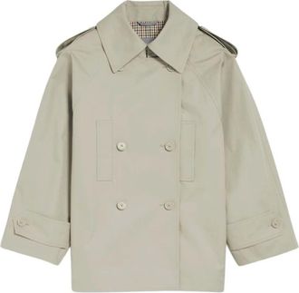 Balenciaga Jassen, Dames, Beige, S, Trench Bal H26