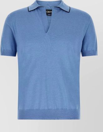 Tom Ford silk cotton polo shirt short sleeves