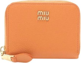 Miu Miu Portamonete Pre-owned - - Pre-owned - Donna - Arancione - ONE SIZE