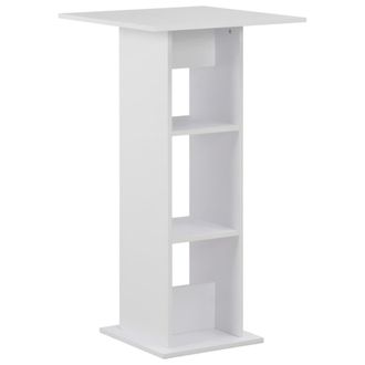 vidaXL Mesa De Bar Blanca 60x60x110 Cm Vidaxl