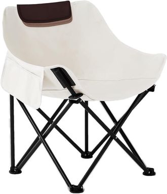 OEM Sillas Plegables Con Soporte Robusto De 150 Kg, Silla Tipo Luna Con Bolsa De Transporte, Respaldo Lumbar Cu&aacute;druple Acolchado Para Exteriores Con Bolsi