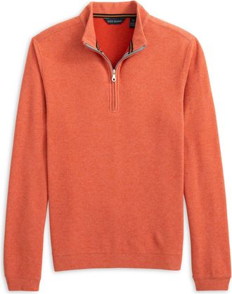 Scott Barber Stretch Heather Performance Fleece, Ochre