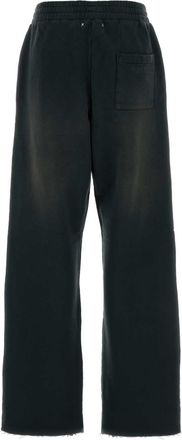 Golden Goose Womens Journey Unisex Wide Joggers Black Cotton