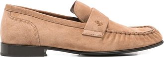 Jimmy Choo London Ellis su&egrave;de loafers - Beige