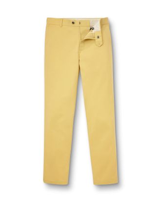 CHARLES TYRWHITT Ultimate Non-Iron Chinos - Lemon Size 36/30 by Charles Tyrwhitt