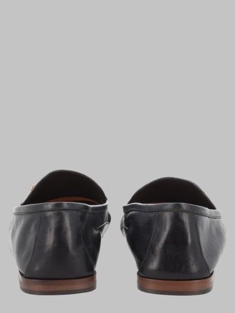 Versace Leather Loafers - Black
