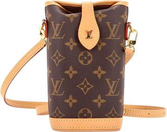 Louis Vuitton Brown Monogram Canvas Fold Me Pouch (Authentic Pre-Loved)