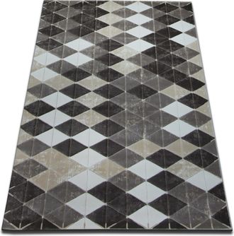 RugsX Rugsx - Alfombra Acr&iacute;lica Yazz 7660 Beige Oscuro/marr&oacute;n Beige 160x220 Cm