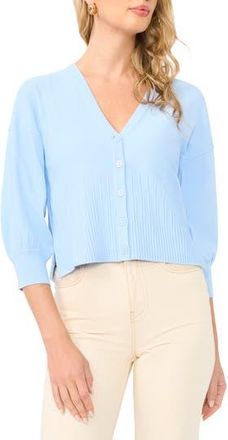 1.State Ribbed Crop Cardigan in Wind Surfer at Nordstrom Rack, Size X-Small