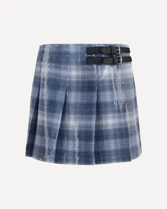 Pinko Gongora sequin mini Skirt Female 42
