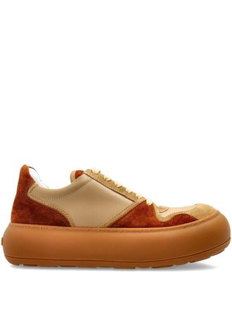 Moschino leather sneakers - Brown