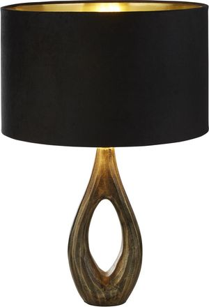 Searchlight Elegante Design Tischlampe Bucklow &oslash; 40 x 46 cm, Schwarz