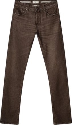 Jacob Cohen Slim-fit Jeans - Heren - Slim Fit Jeans - Bruin - W36 - Katoen - Jeans