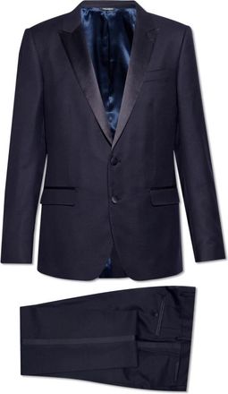 Dolce & Gabbana Wollen pak - Heren - Business pakken - Blauw - XL - Wol - Kostuums