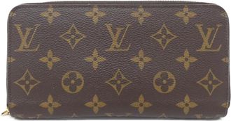 Louis Vuitton Brown Coated Canvas Long Wallet (Bi-Fold) (Pre-Owned)