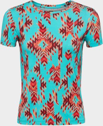 L'agence Ressi Short-Sleeve Printed Tee