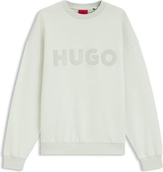 HUGO BOSS Oversize-fit sweatshirt in cotton terry with tonal logo