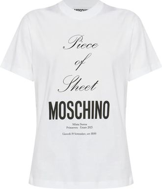 Moschino T-shirt con stampa - Bianco