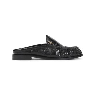 Saint Laurent Black Leather Loafers