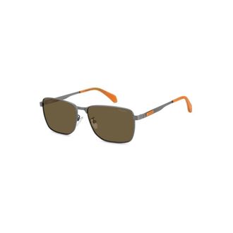 Polaroid Rectangle Sunglasses - male - Polaroid - Sunglasses - Gray - 58 MM - Accessories