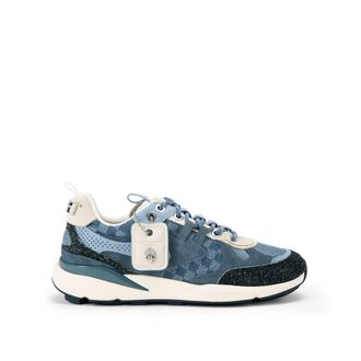 Kurt Geiger Suede Fabric Runner Mens Sneakers - Blue - Size UK 12