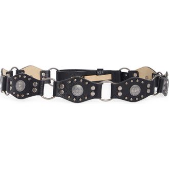 Vince Camuto Hip Slung Concho Belt in Black at Nordstrom Rack, Size Medium