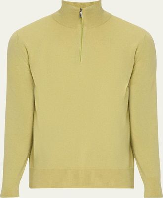 Massimo Alba Mens Cashmere Half-Zip Sweater