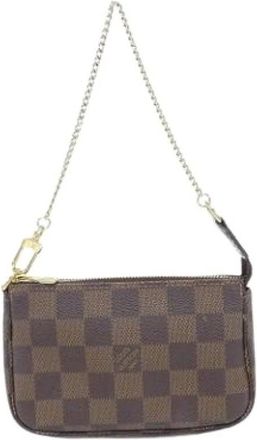 Louis Vuitton Pre-owned Mini Bags, female, Brown, Size: ONE SIZE Pre-owned Pochette Pouch